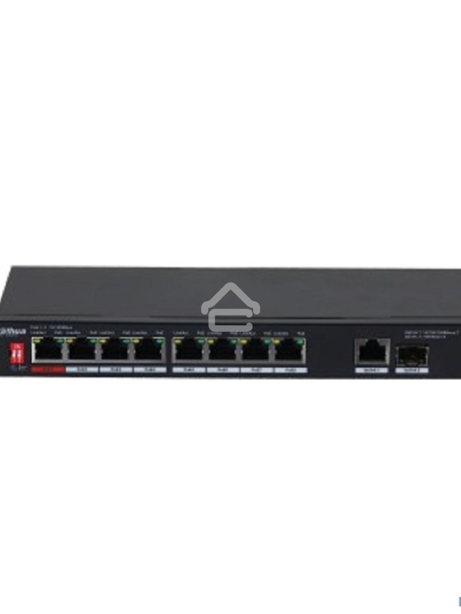 Коммутатор Dahua DH-PFS3110-8ET1GT1GF-96 8x100Mb 1G неуправляемый