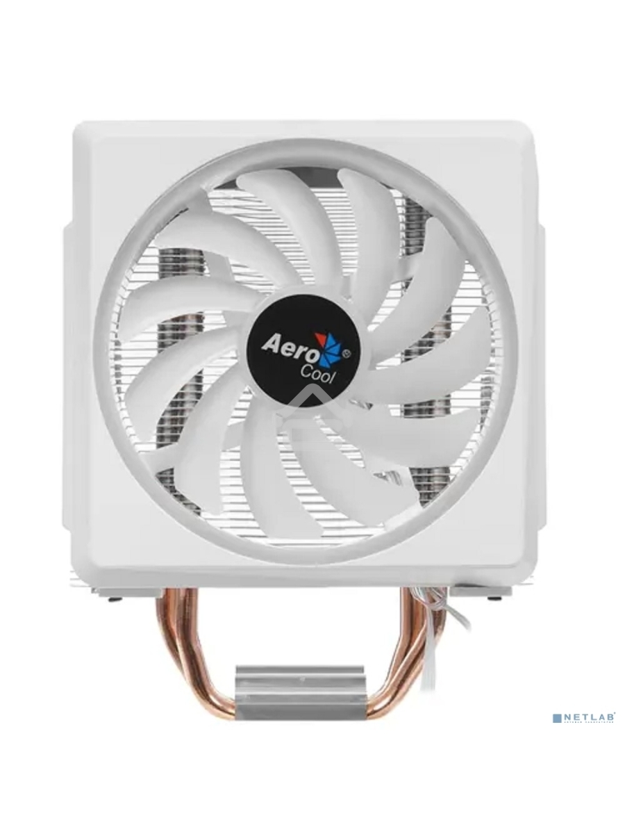 Кулер для процессора AeroCool / Formula Cylon 4F белый, 120 мм, алюминий/медь, 1800 об/мин, 26 дБ, 4 pin, 145 Вт, 160 мм