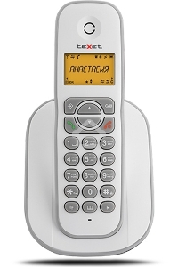 Радиотелефон teXet TX-D4505A Dect белый-серый