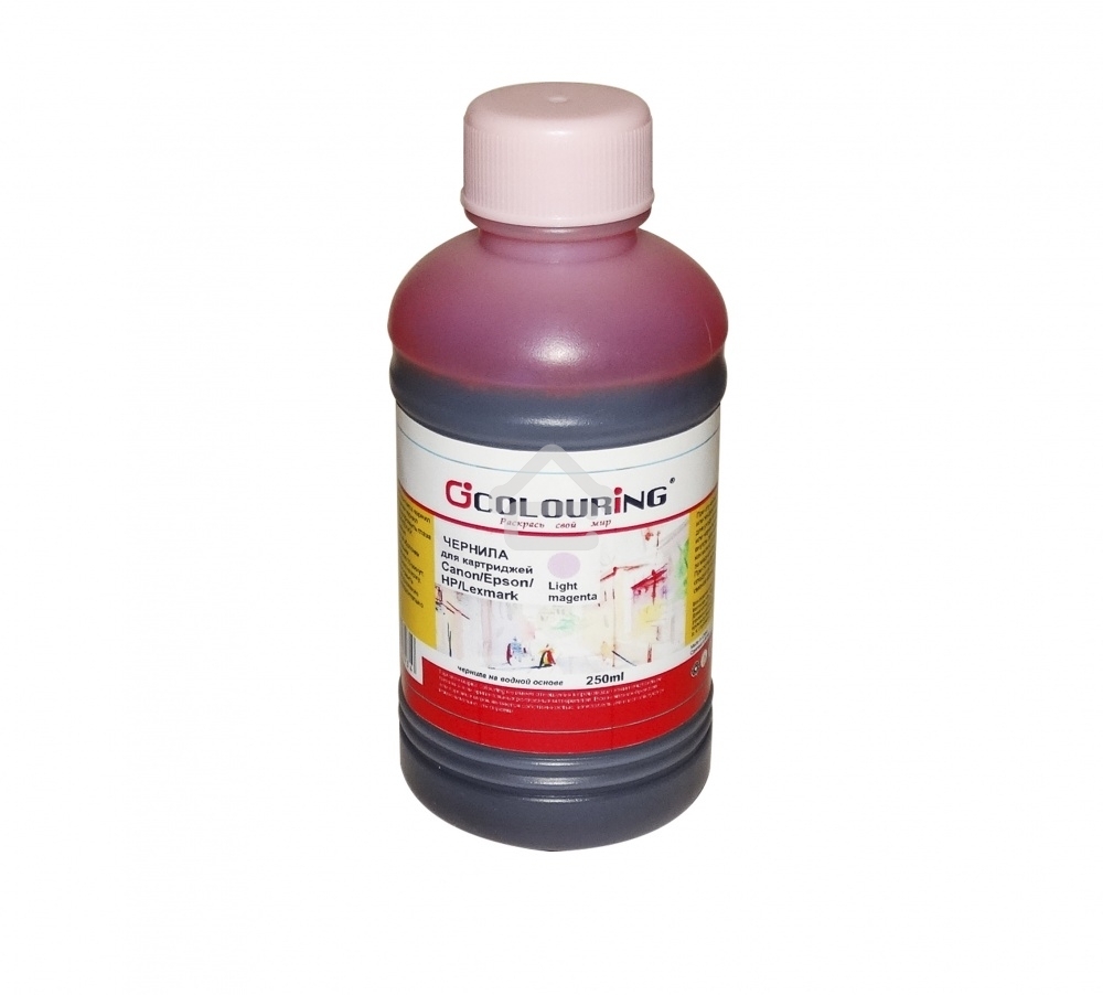 Чернила Colouring для принтеров Canon/Epson/HP/Lexmark Light magenta 250 мл водн U