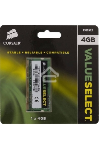 Оперативная память Corsair, DDR3L, 4GB (1x4 GB), 1333 MHz, CL9, SO-DIMM