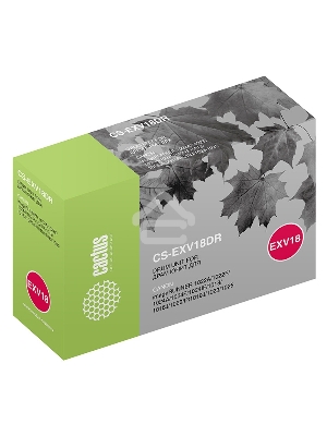 Картридж Cactus CS-EXV18DR черный (26900стр.) для Canon IR 1022A/1022F/1024A/1024F/1024IF/1018/1018J/1020/1019J/1023/1025