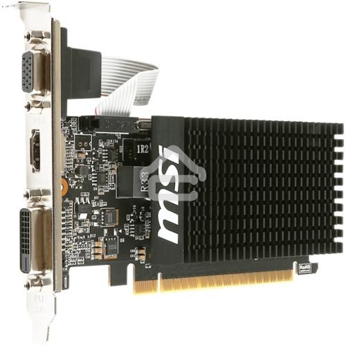 Видеокарта MSI PCI-E GT 710 2GD3H LP nVidia GeForce GT 710 2048Mb 64bit DDR3 954/1600 DVIx1/HDMIx1/CRTx1/HDCP Ret low profile