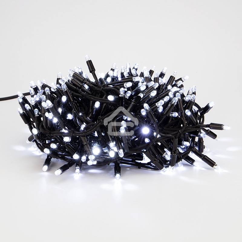 Гирлянда «Кластер» 10 м, 400 LED, черный каучук, IP67, соединяемая, цвет свечения белый NEON-NIGHT