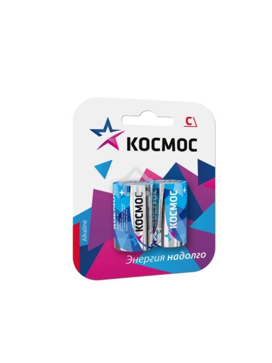 Элемент питания алкалиновый LR LR14 Максимум BP2 (блист.2шт) Космос KOCLR14MAX2BL
