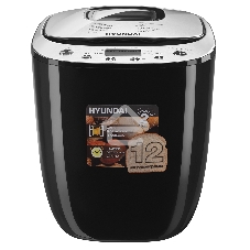 Хлебопечка Hyundai HYBM-P0212 600 Вт, черный/серебристый