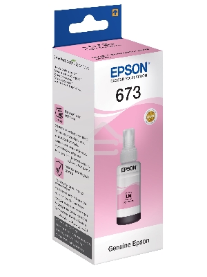 Чернила Epson 673 C13T673698 (аналог C13T67364A) светло-пурпурный 70мл для Epson L800/L810/L850/L1800