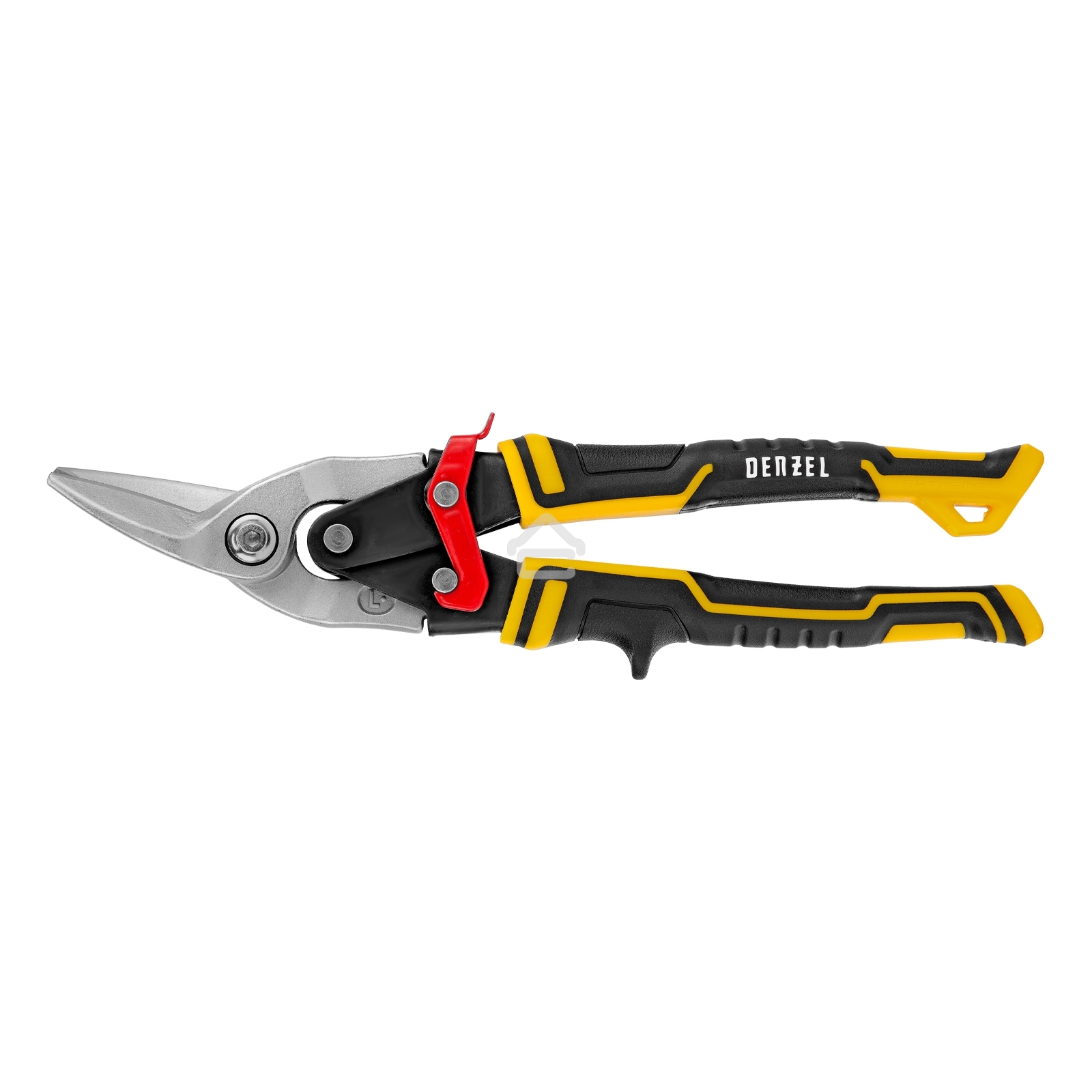 Ножницы по металлу Denzel 270 мм, прямой и левый рез,сталь-СrMo, трехкомп.рук-ки
