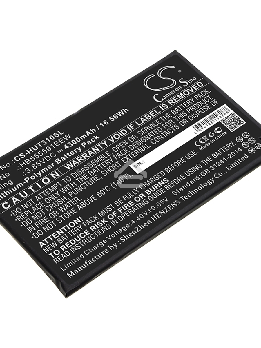 Аккумулятор CameronSino CS-HUT310SL HB555591EEW для Huawei Mate 30 Pro 3.85V / 4300mAh / 16.56Wh