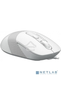 Мышь проводная A4Tech Fstyler FM10 белый/серый, 1600 dpi, USB, кнопки - 4