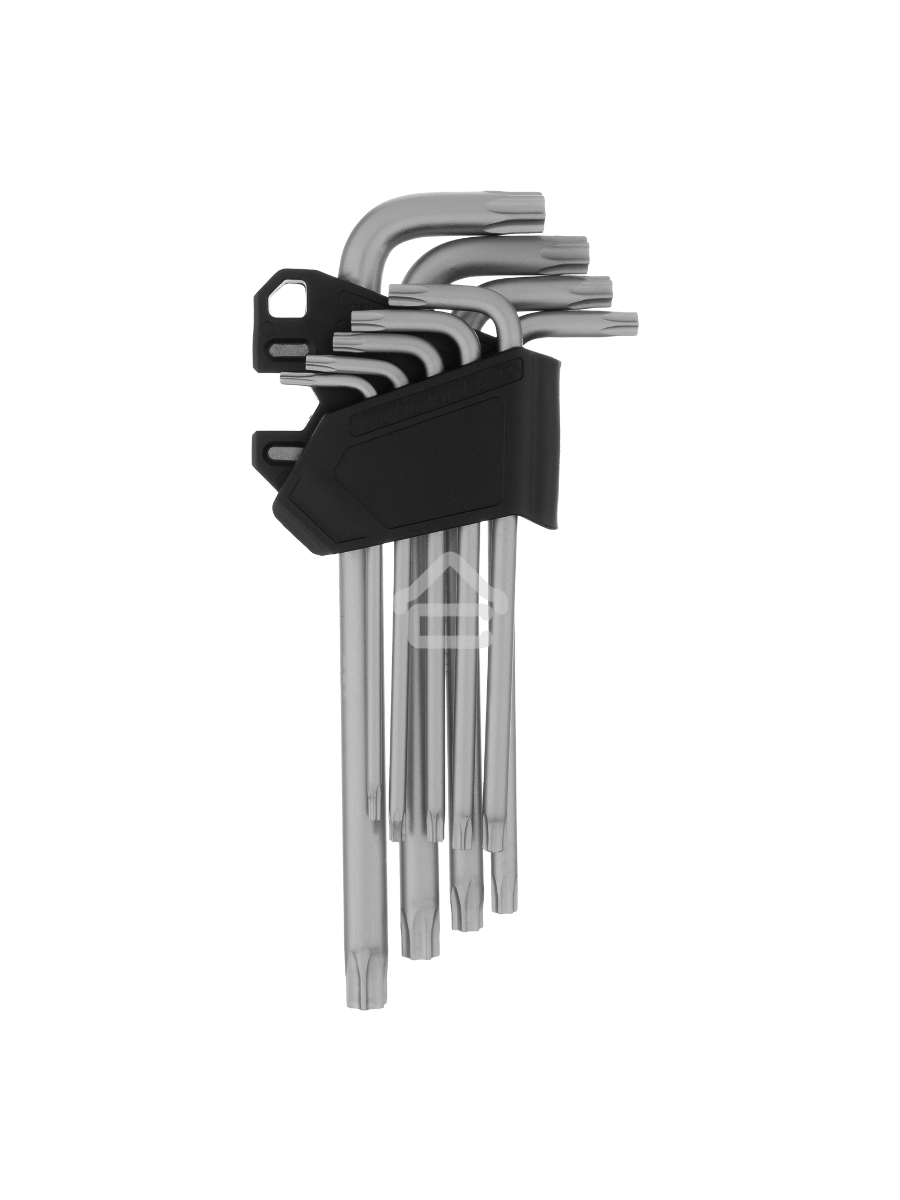 Набор ключей имбусовых Torx-Tempered, TT10-50, CrV, 9 шт., удлиненные Сибртех