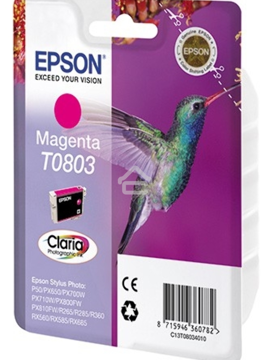 Картридж струйный Epson C13T08034011 пурпурный (330 стр.) для Epson St Ph P50/PX660/PX720WD