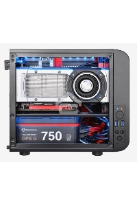 Компьютерный корпус Thermaltake Core V1  черный без БП miniITX 1x200mm 2xUSB3.0 audio bott PSU