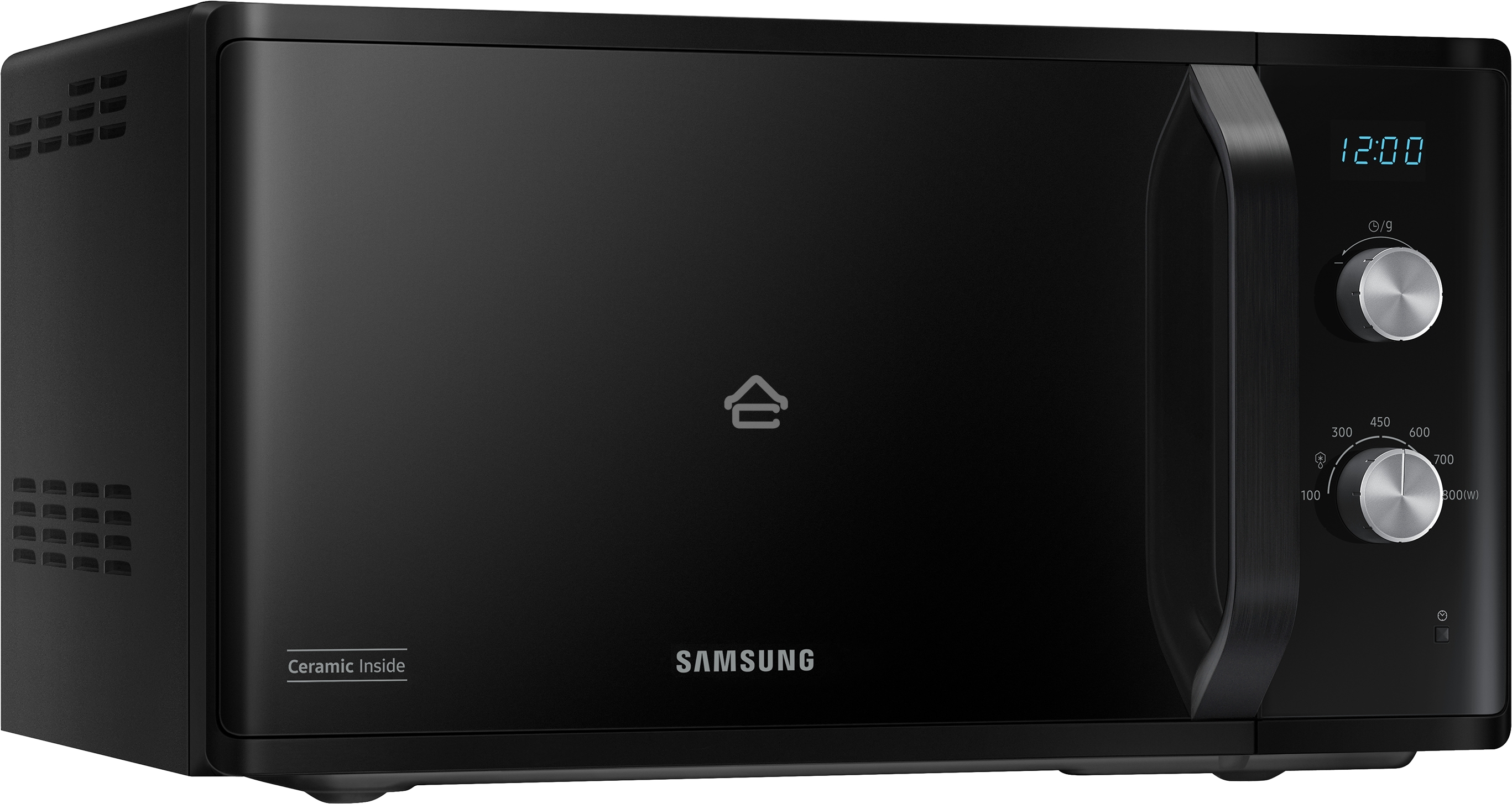 Микроволновая печь Samsung MS23K3614AK черный, 23 л, 800 Вт, переключатели - поворотный механизм