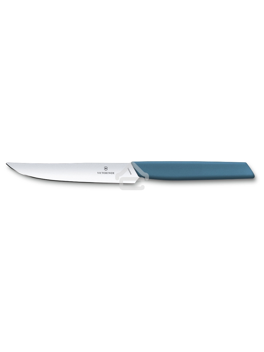 Нож кухонный Victorinox Swiss Modern (6.9006.122) стальной для стейка лезв.120мм прямая заточка синий