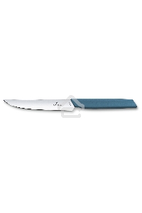 Нож кухонный Victorinox Swiss Modern (6.9006.122) стальной для стейка лезв.120мм прямая заточка синий