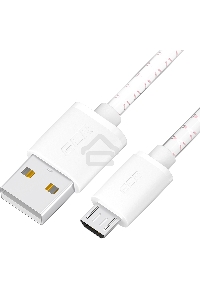 Кабель 1.5m MicroUSB, бело-розовый, белые коннекторы, быстрая зарядка, 28/24 AWG, GCR-54451
