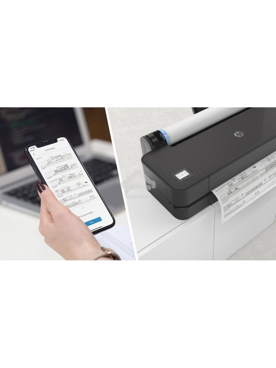 Плоттер струйный HP Designjet T230 (5HB07A), A1, 24