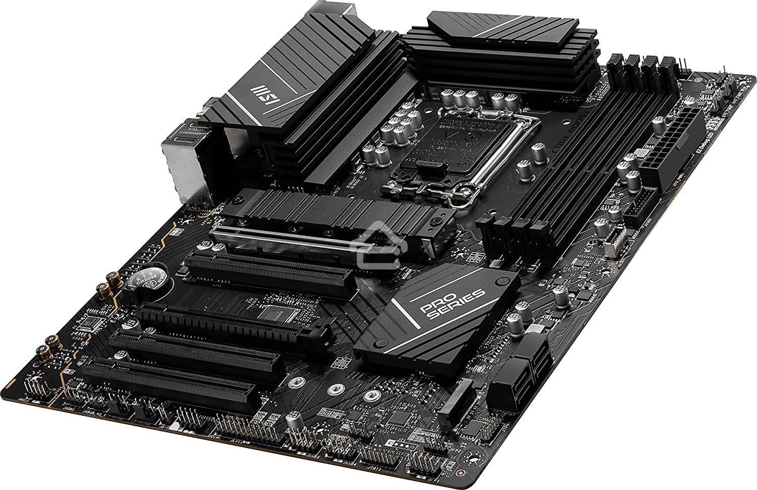 Материнская плата MSI PRO B760-P WIFI DDR4, LGA 1700, Intel B760, 4xDDR4, 4xSATA, 2xM.2, 1xPCIe 4.0 x16, 1xPCIe 4.0 x4, 3xPCIe 3.0 x1, 1xHDMI, 1xDP, 1xRJ45 2.5Gb, Wi-Fi 6E, Bluetooth 5.3, 1xUSB-C 3.2 Gen 2, 2xUSB-A 3.2 Gen 2, 4xUSB-A 2.0, 5x3.5мм, TOSLINK