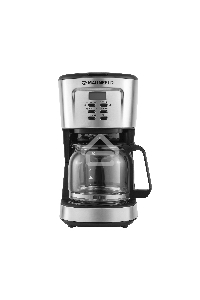 Кофеварка капельная Maunfeld MF-722S серебристый/черный, исп. кофе - молотый, 1.5 л, 900 Вт.