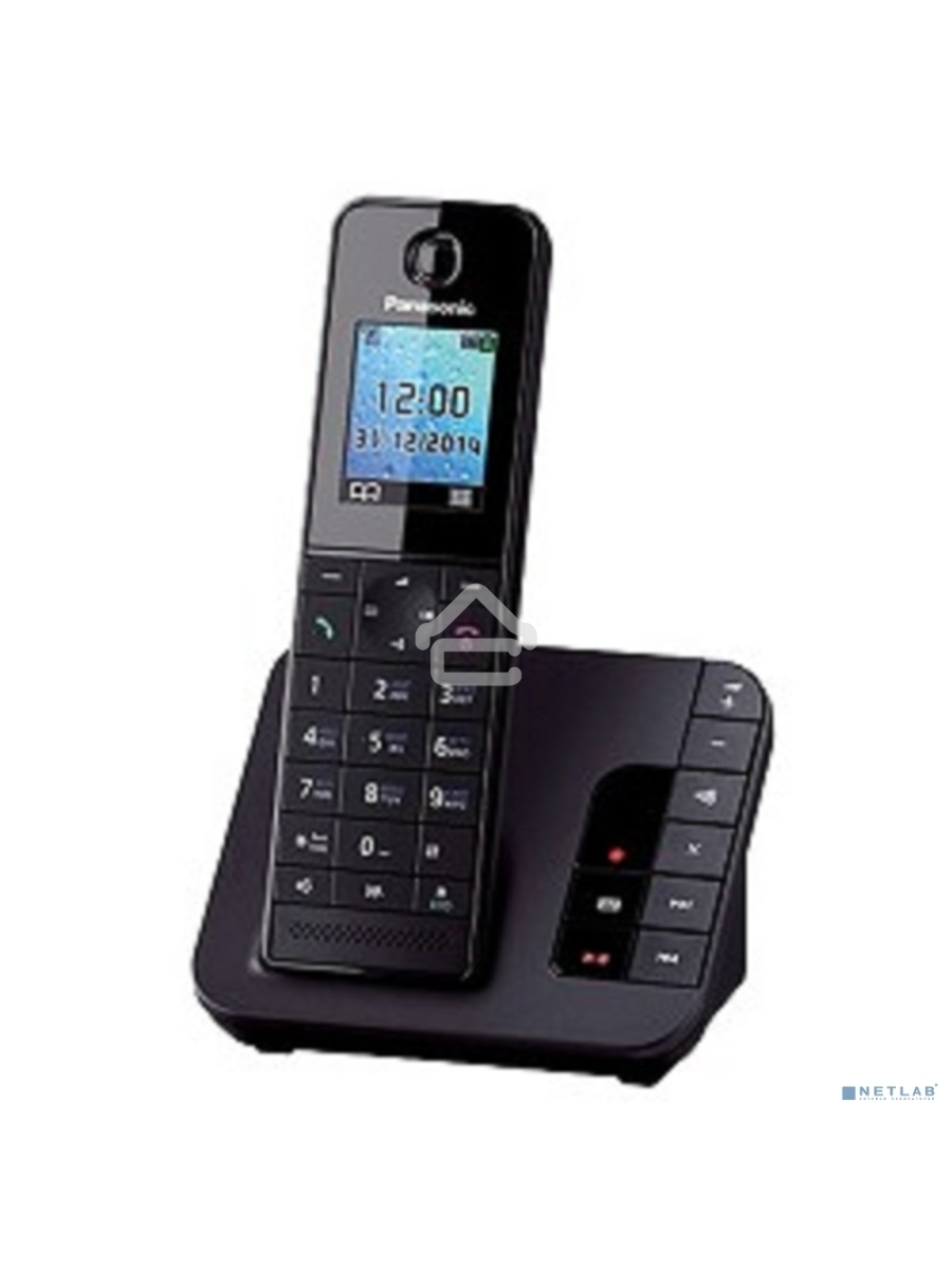 Телефон беспроводной (DECT) Panasonic KX-TGH220RUB черный {АОН, Caller ID, 