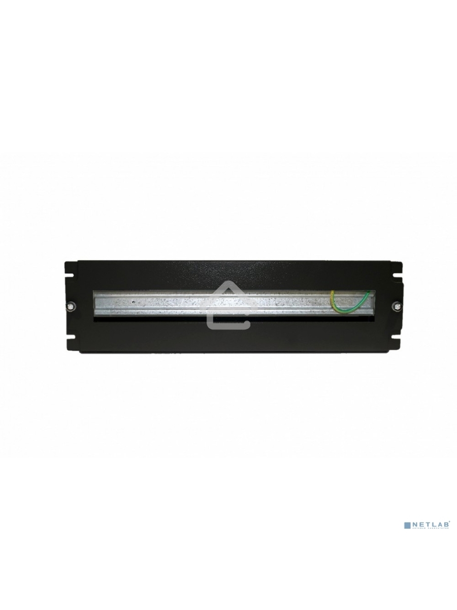 Рейка-DIN Hyperline BPB19-PS-3U-RAL9005 1U черный (упак.:1шт)