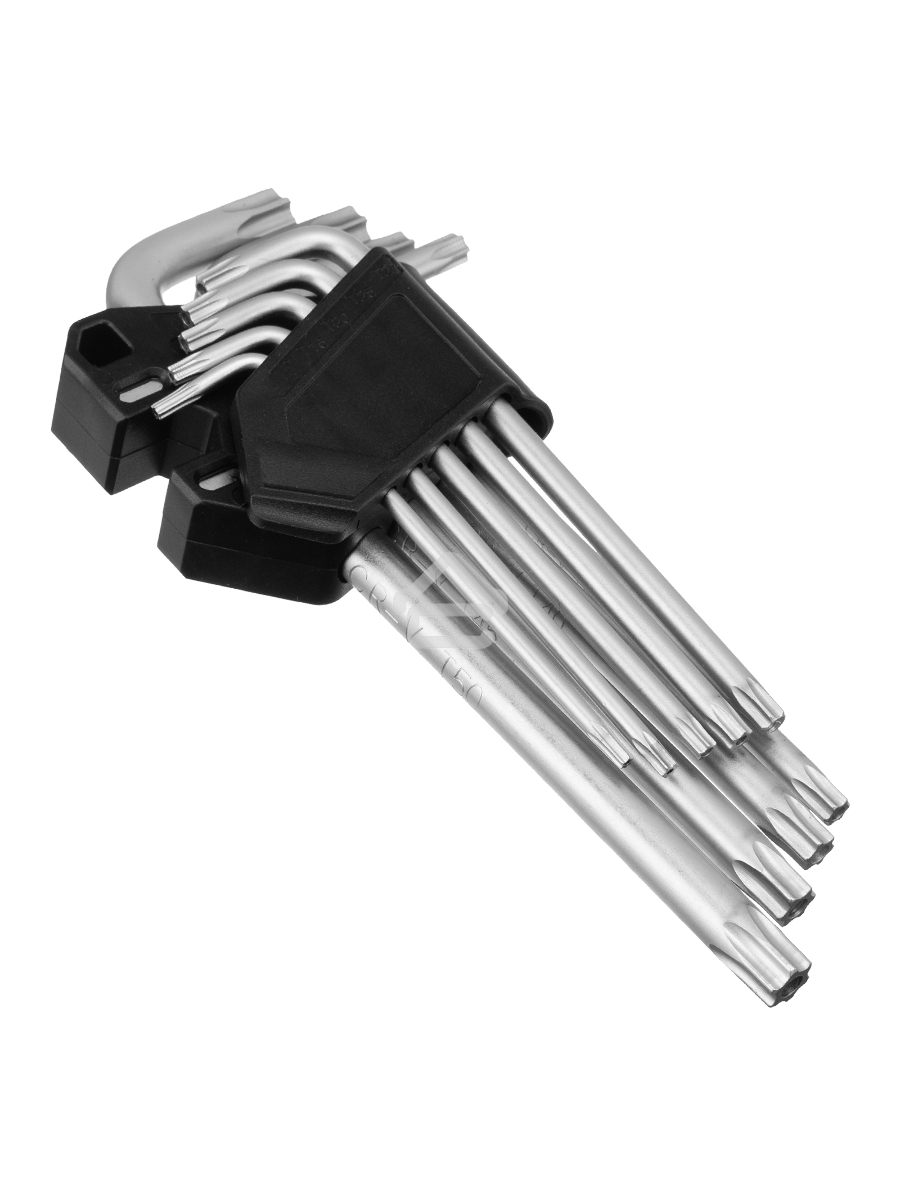 Набор ключей имбусовых Torx-Tempered, TT10-50, CrV, 9 шт., удлиненные Сибртех
