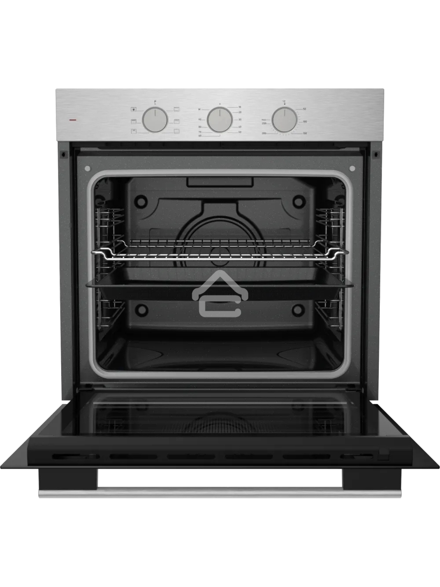 Электрический духовой шкаф Kuppersberg HF 603 BX 60 см, 80 л, High-Tech, 6 режимов, паровая очистка, черный + нерж. сталь