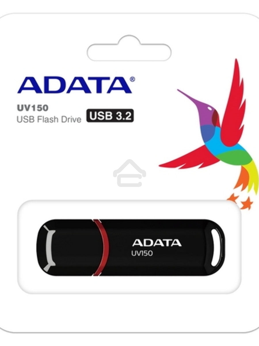 Флеш диск ADATA Flash Drive 32Gb UV150 AUV150-32G-RBK {USB3.0, Black}