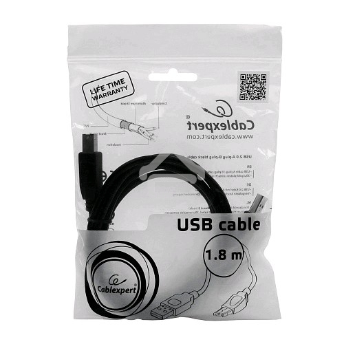 Кабель Gembird CCP-USB2-AMBM-6 USB 2.0 кабель PRO для соед. 1.8м AM/BM позол. контакты, пакет