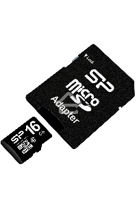 Флеш карта microSDHC 16Gb Class10 Silicon Power SP016GBSTH010V10-SP + adapter