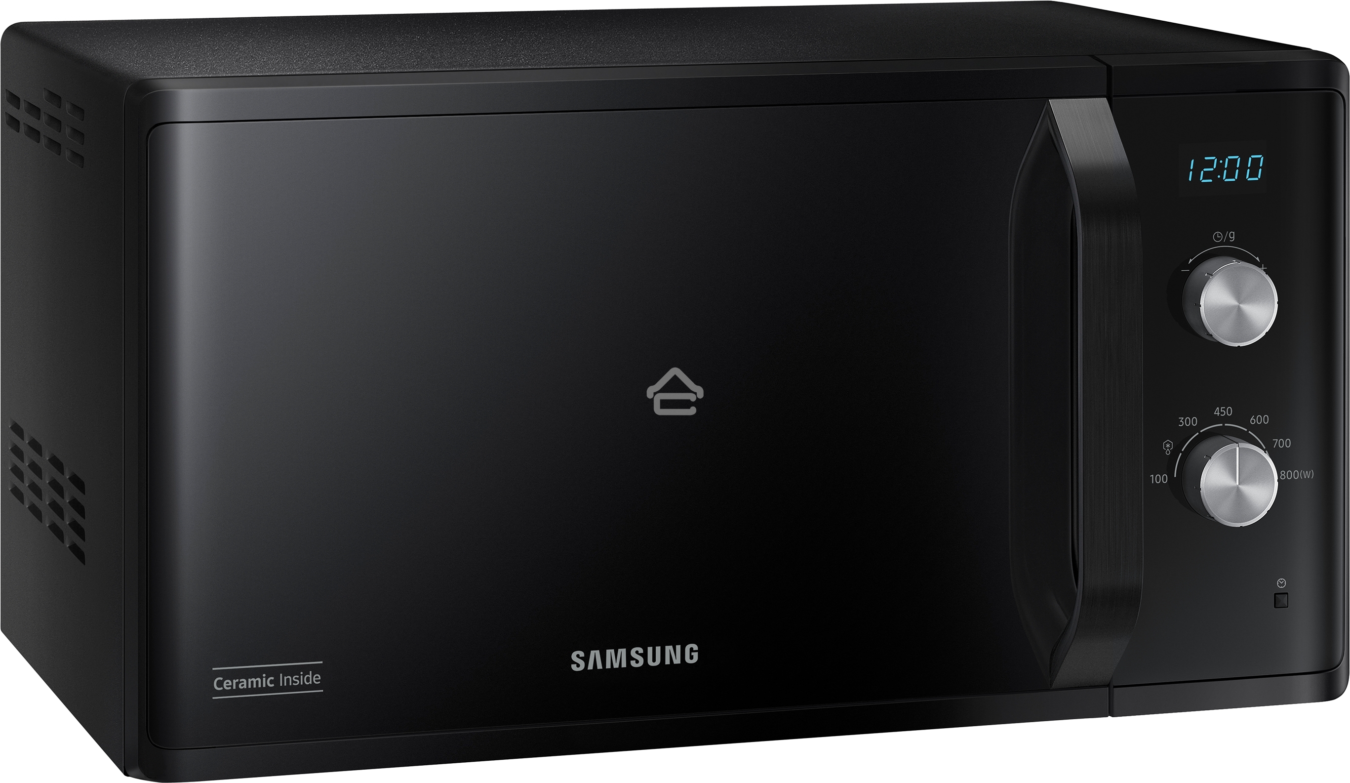 Микроволновая печь Samsung MS23K3614AK черный, 23 л, 800 Вт, переключатели - поворотный механизм