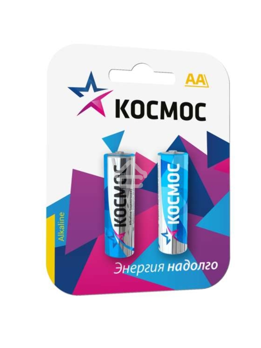 Элемент питания алкалиновый LR LR6 BP-2 (блист.2шт) Космос KOCLR62BL