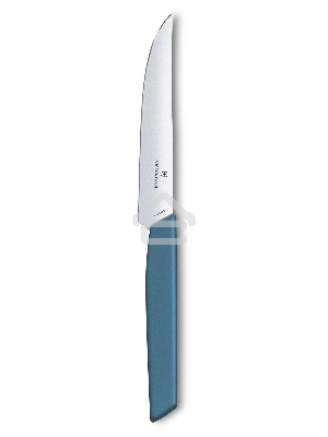 Нож кухонный Victorinox Swiss Modern (6.9006.122) стальной для стейка лезв.120мм прямая заточка синий