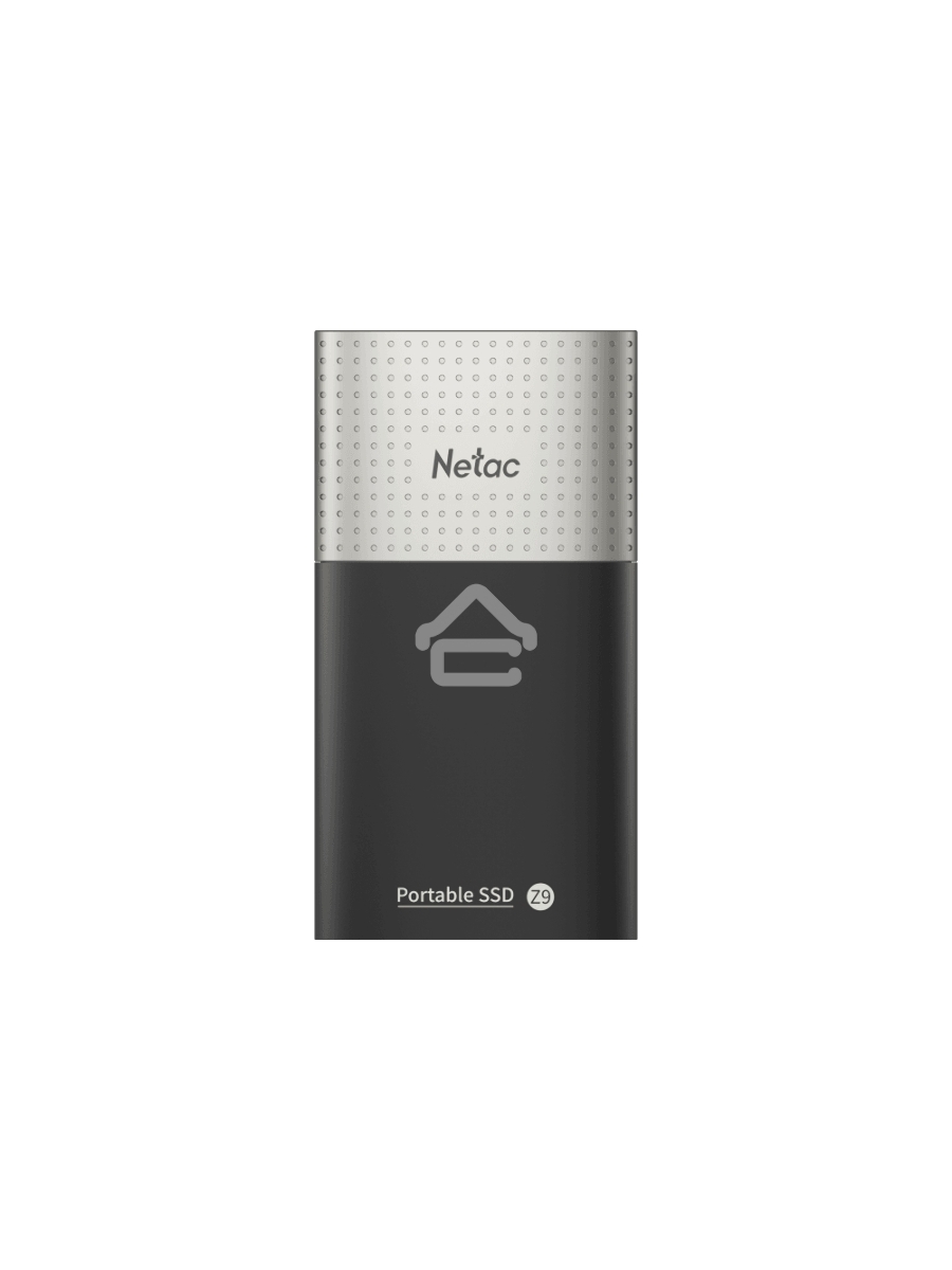 Накопитель SSD External Netac 2.0Tb Z9 <NT01Z9-002T-32BK> (USB3.2, up to 550/480MBs, 90х47.5х11.5mm, Aluminium+Plastic)