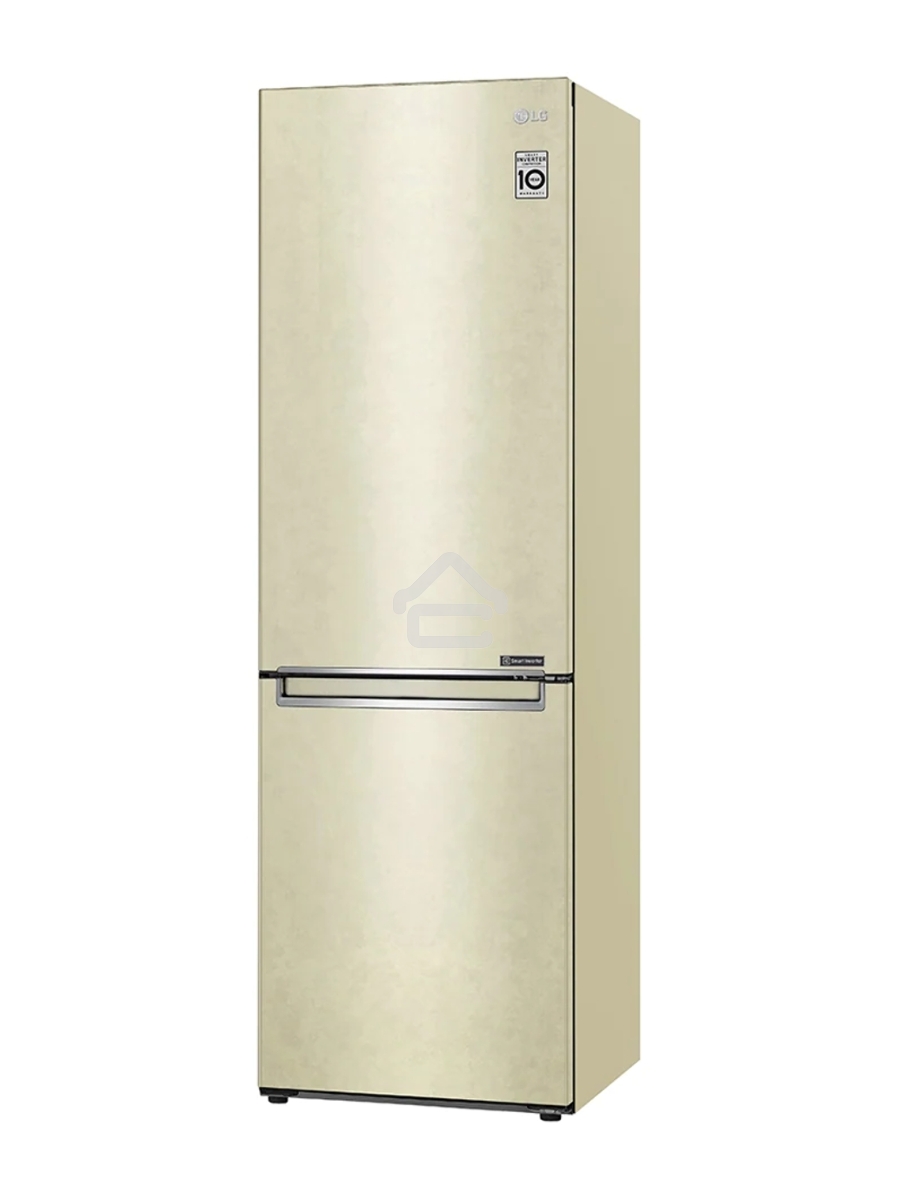 Холодильник LG GC-B459SECL бежевый двухкамерный инвертер 246/127л морозилка снизу, No Frost
