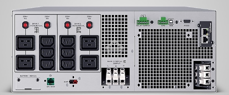 Источник бесперебойного питания UPS CyberPower OL8KERTHD Online 8000VA/8000W USB/RS-232/Dry/EPO/SNMPslot/BM/ENV/RJ11/45/ВБМ (6 IEC С13, 1 IEC C19, terminal)