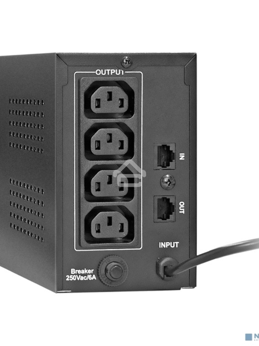 Источник бесперебойного питания ExeGate EP285473RUS Power Back BNB-850.LED.AVR.C13.RJ <850VA/480W, LED, AVR,4*IEC-C13, RJ45/11, Black>