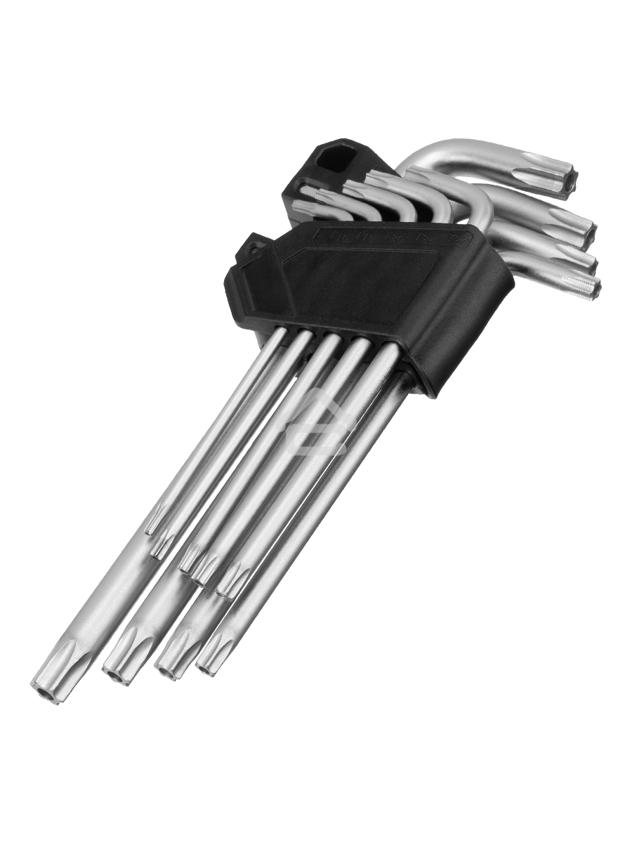 Набор ключей имбусовых Torx-Tempered, TT10-50, CrV, 9 шт., удлиненные Сибртех