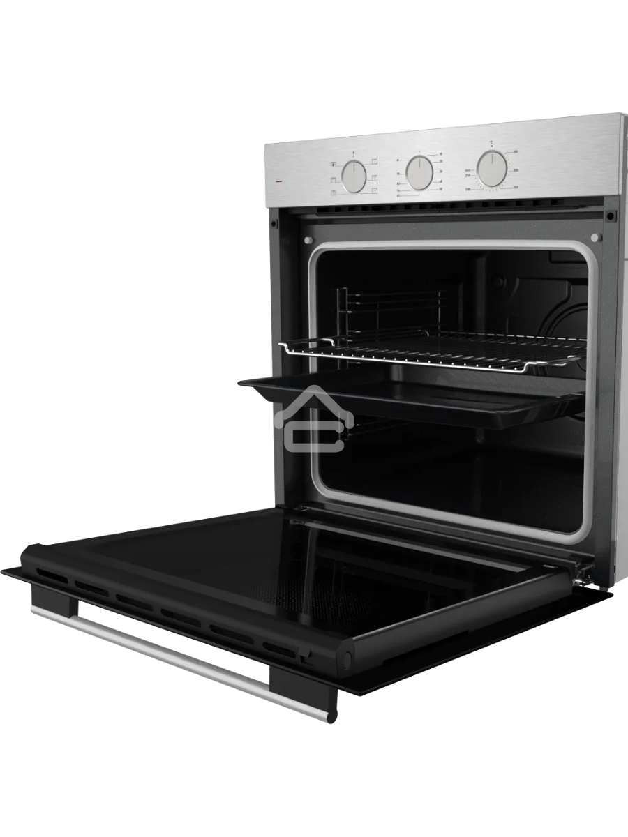 Электрический духовой шкаф Kuppersberg HF 603 BX 60 см, 80 л, High-Tech, 6 режимов, паровая очистка, черный + нерж. сталь