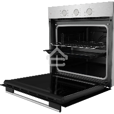 Духовой шкаф электрический Kuppersberg HF 603 BX 60 см, 80 л, High-Tech, 6 режимов, паровая очистка, черный + нерж. сталь