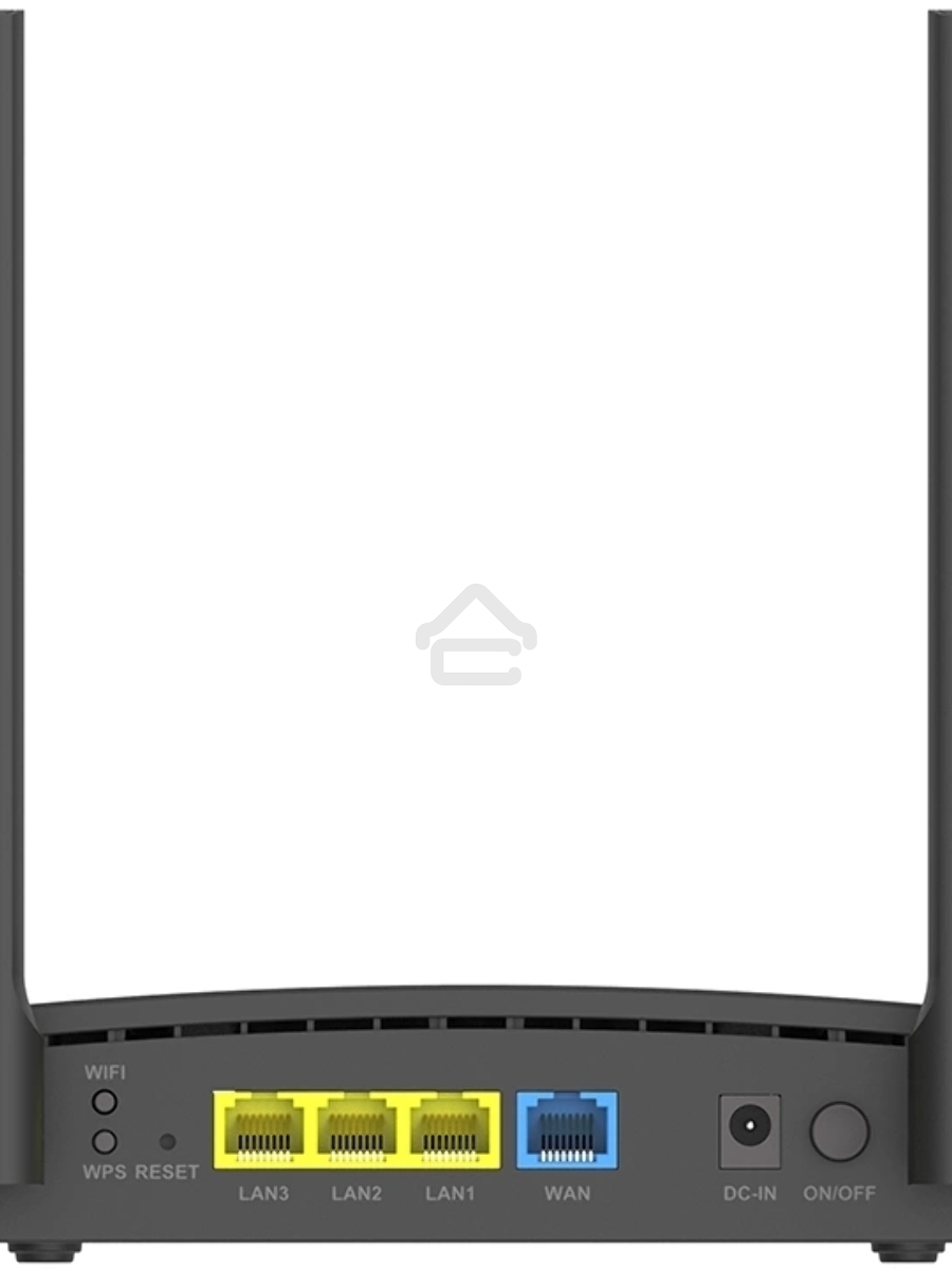 Двухдиапазонный Wi-Fi 6 маршрутизатор AX1500, 1x1000Base-T WAN, 3x1000Base-T LAN, 4 внешние антенны 5 dBi