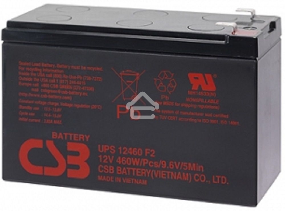 Батарея CSB 12460 (12V 9Ah)клеммы F2