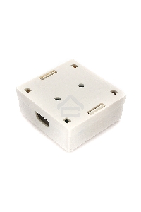 Монтажное оборудование Розетка GEMBIRD NAS214 RJ-45 кат.STP 5e внешняя экранированная 2 порта, 110&Krone