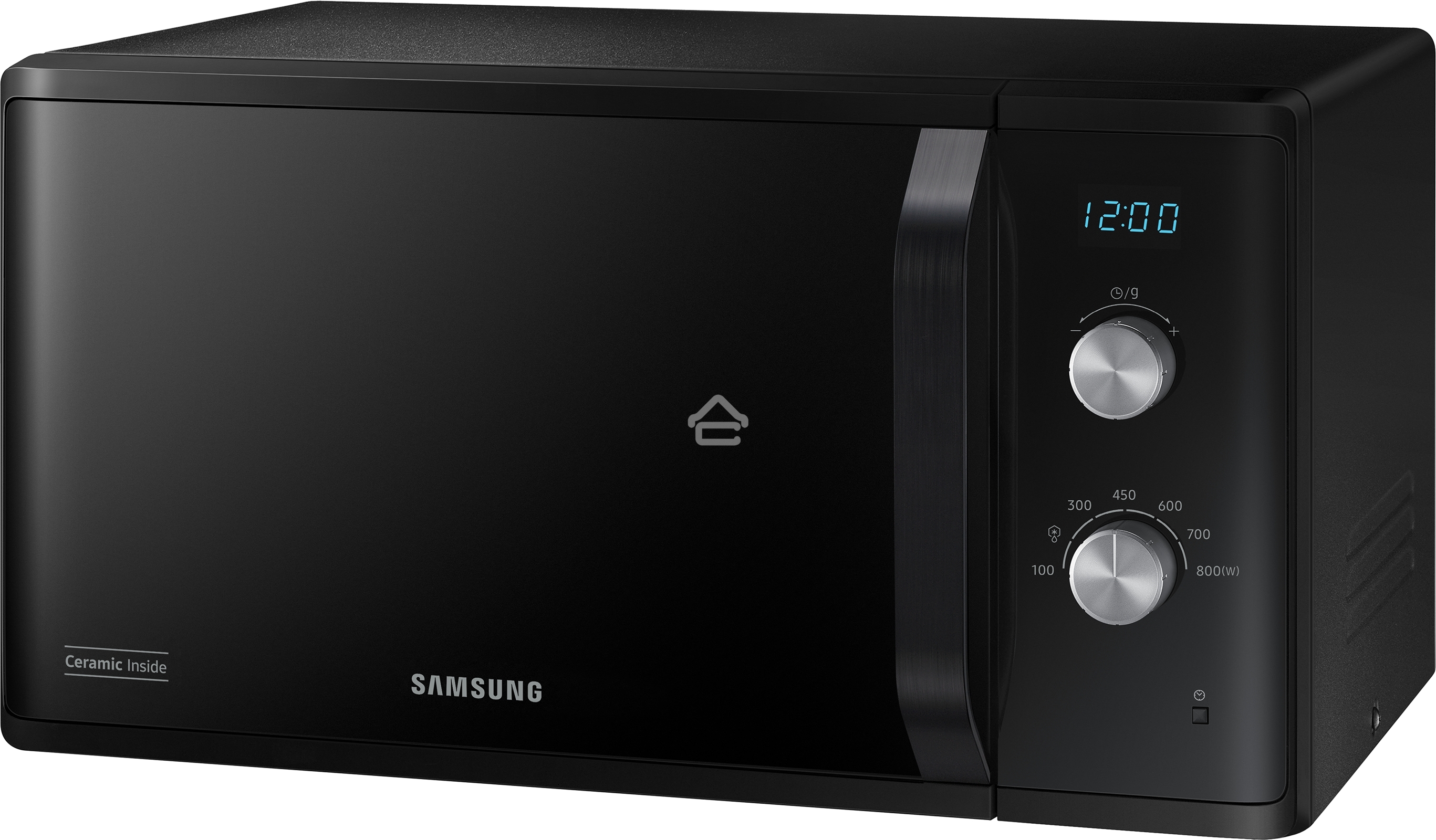Микроволновая печь Samsung MS23K3614AK черный, 23 л, 800 Вт, переключатели - поворотный механизм