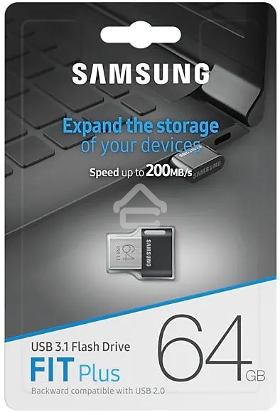 Флешка USB R/W  64GB Samsung FIT Plus, USB 3.1, 300 MB/s