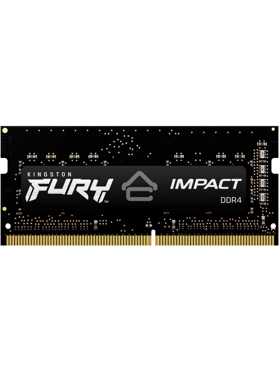 Оперативная память Kingston Fury Impact, DDR4, 8GB (1x8GB), 3200MHz, CL20, SO-DIMM