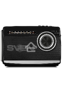 Радиоприёмник SVEN SRP-535 чёрный (3 Вт, FM/AM/SW, USB, SD/microSD, 900 мАч, 2 х D/UM, фонарь)