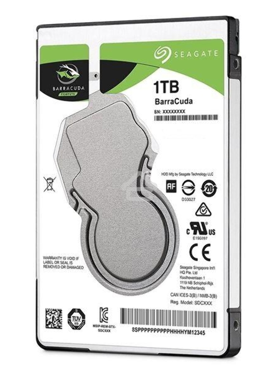 Жесткий диск Seagate HDD Mobile Barracuda25 Guardian (2.5'/ 1TB/ SATA 6Gb/s/ rmp 7200)
