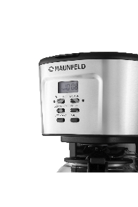 Кофеварка капельная Maunfeld MF-722S серебристый/черный, исп. кофе - молотый, 1.5 л, 900 Вт.
